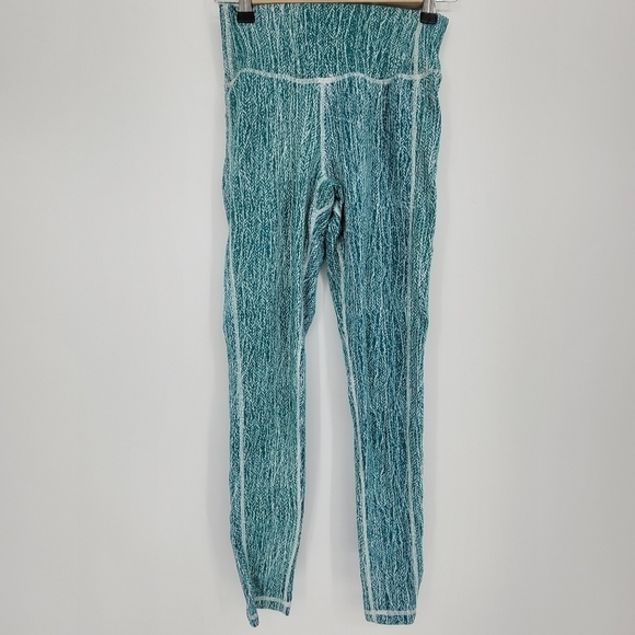 Buffbunny Collection Pants - Buffbunny Jacquard turquoise high waisted Leggings size small